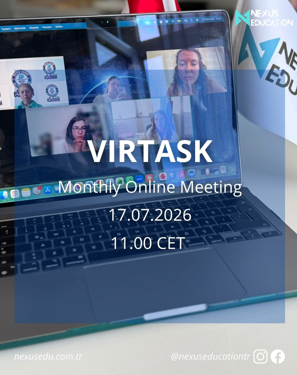 Virtask projemizin aylık çevrimiçi toplantısını gerçekleştirdik!