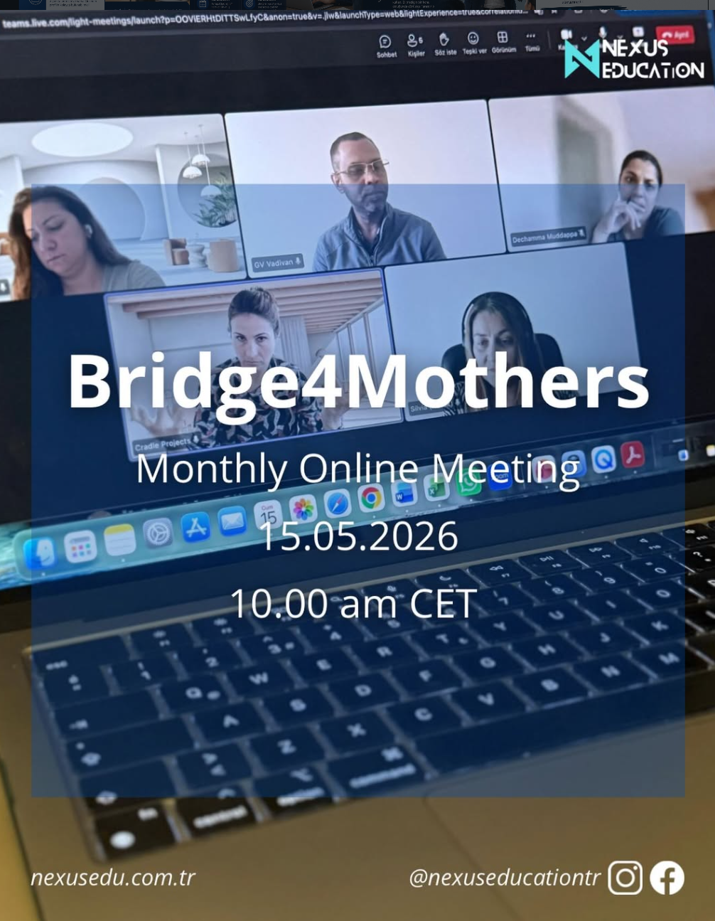 We Held the Monthly Online Meeting of Our Bridge4Mothers Project!