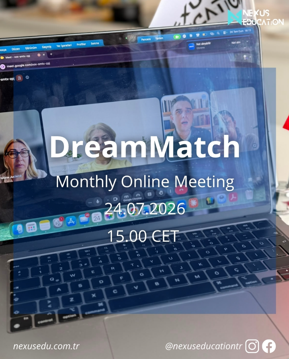 DreamMatch projemizin aylık çevrimiçi aylık toplantısını gerçekleştirdik!